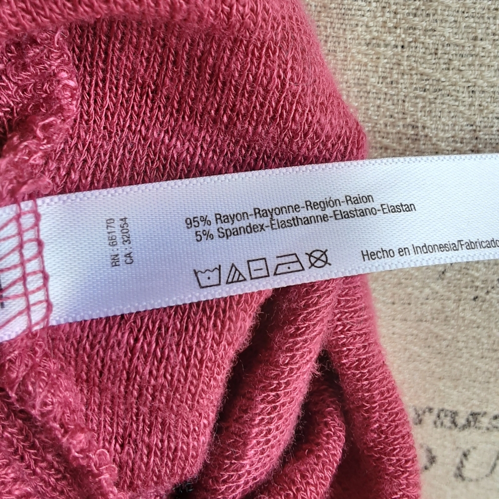 Intimately Free People Raspberry Mock Neck Sweater. - Picture 5 of 6